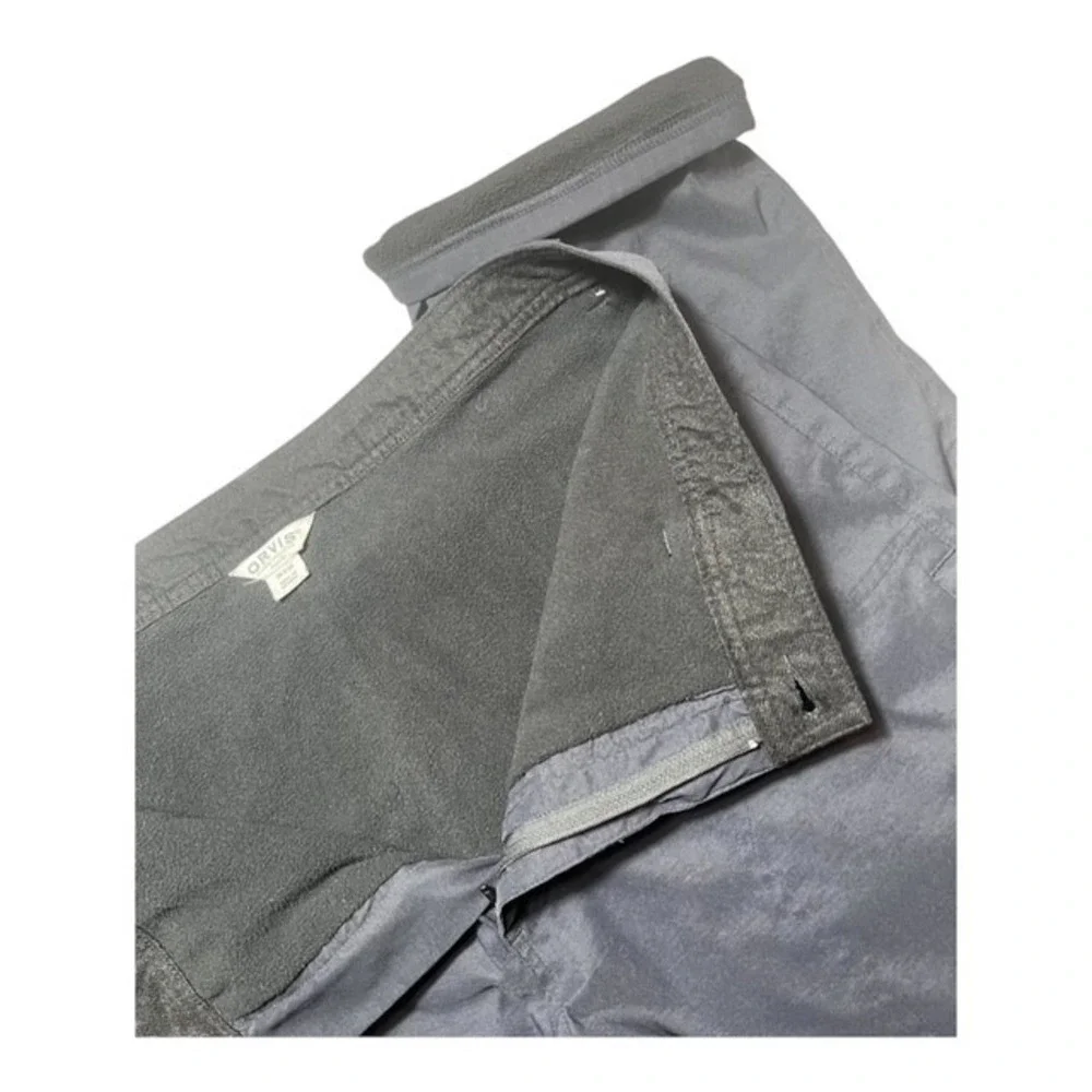 Orvis Mens Sz 36x33 Fleece Lined Tech Pants Outdoor Utility Pockets Navy- 2178